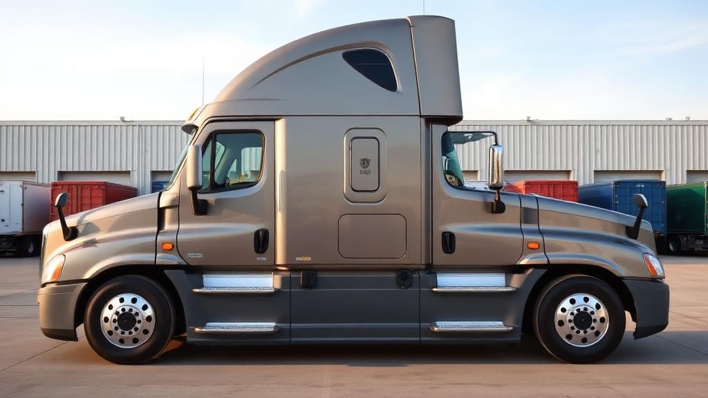 2022 Freightliner Cascadia semi truck side profile